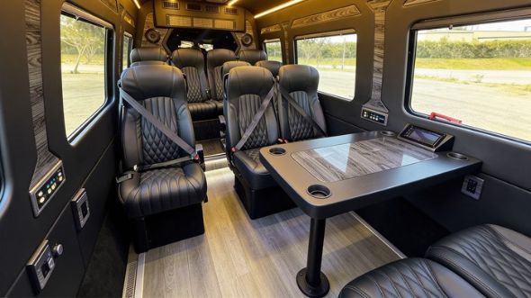 charlotte 12 passenger sprinter van interior