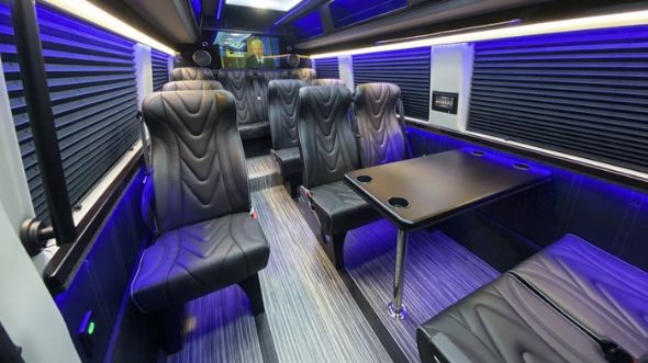 charlotte 18 passenger sprinter van interior