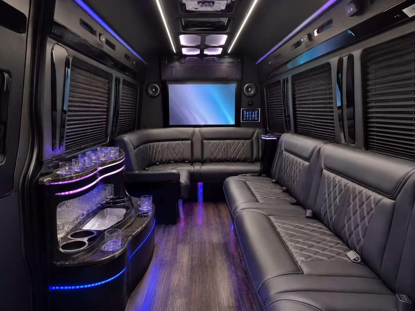 charlotte sprinter limousine inside